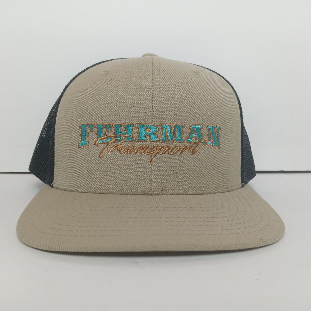 Richardson Style-511 Fehrman Transport Tan Black Mesh Snapback Hat